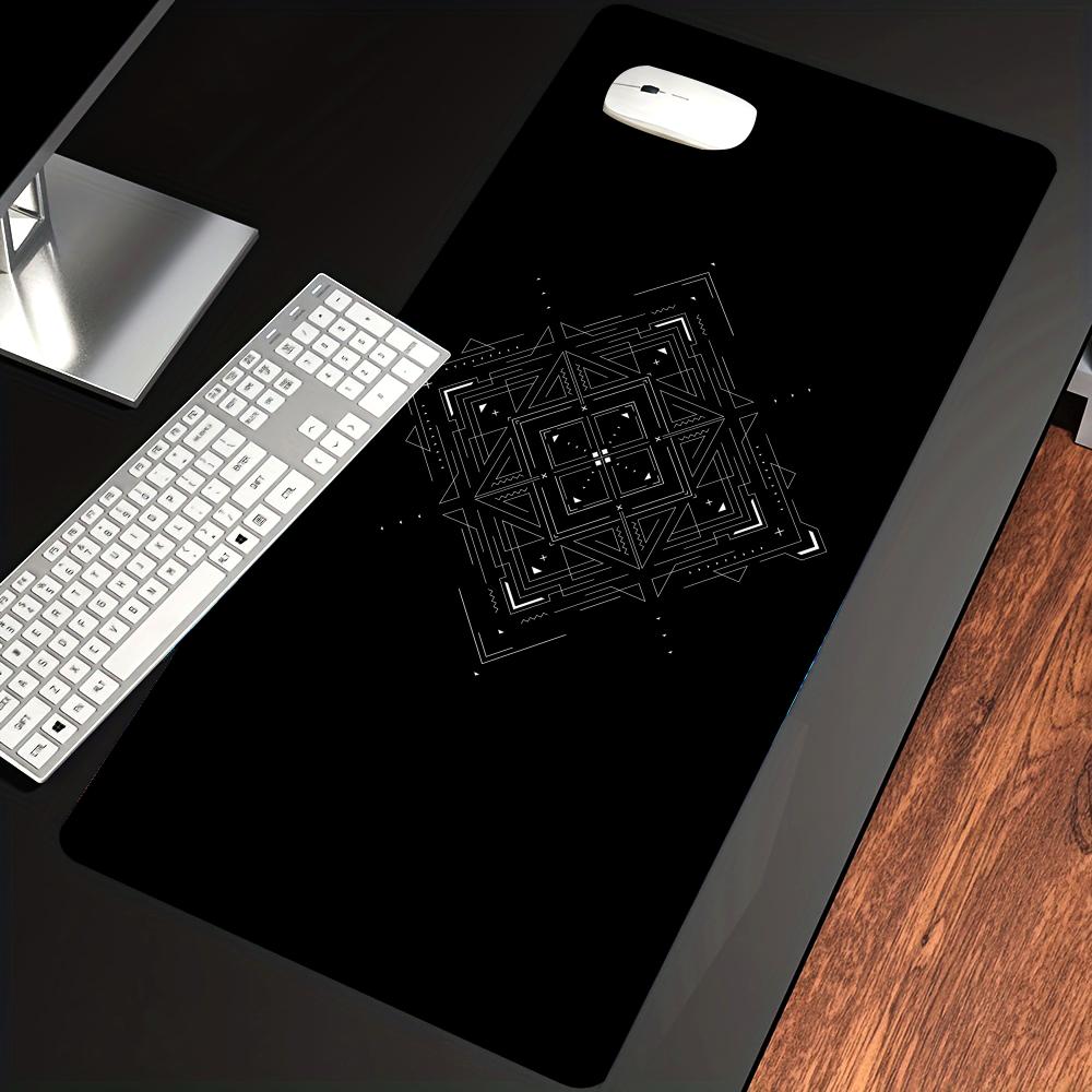 HYBXAXC Black White Geometric  - огляд і ціна Desk Setup Black And White