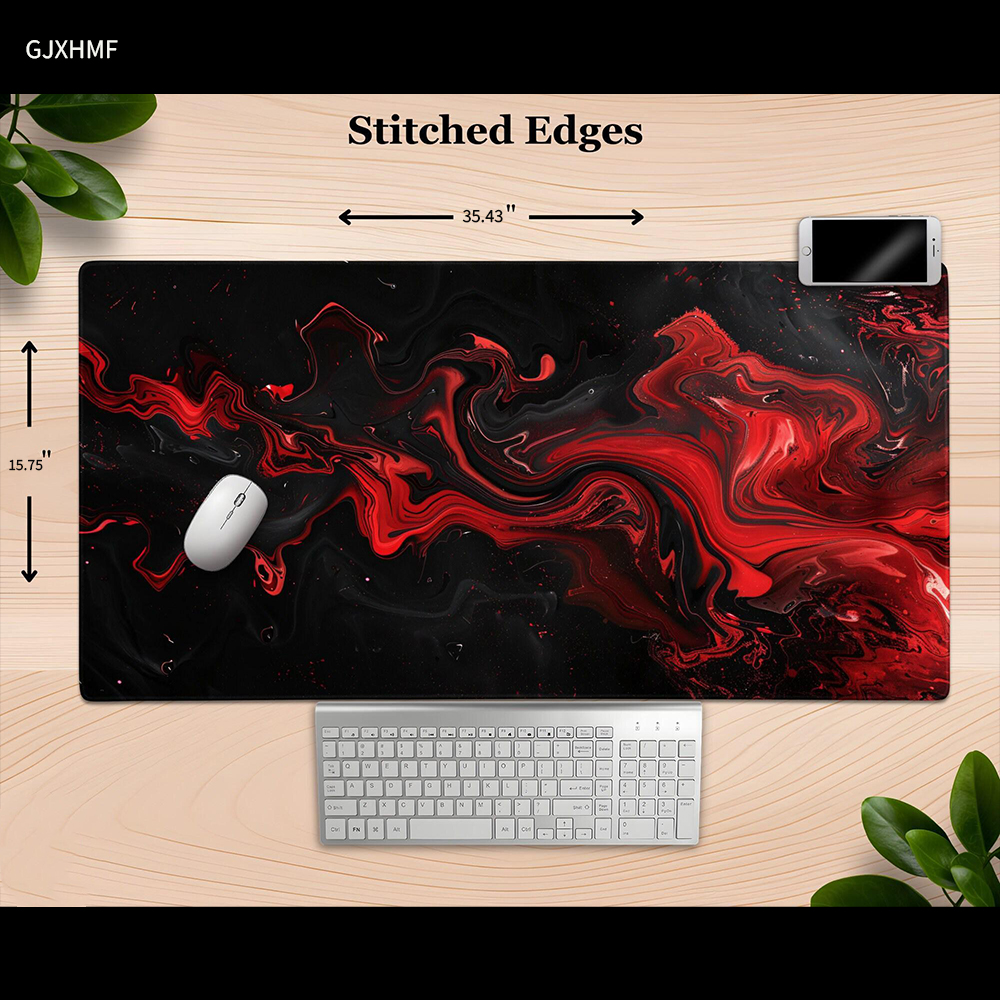 Cool Black And Red Mousepad, A - огляд і ціна Desk Setup Red