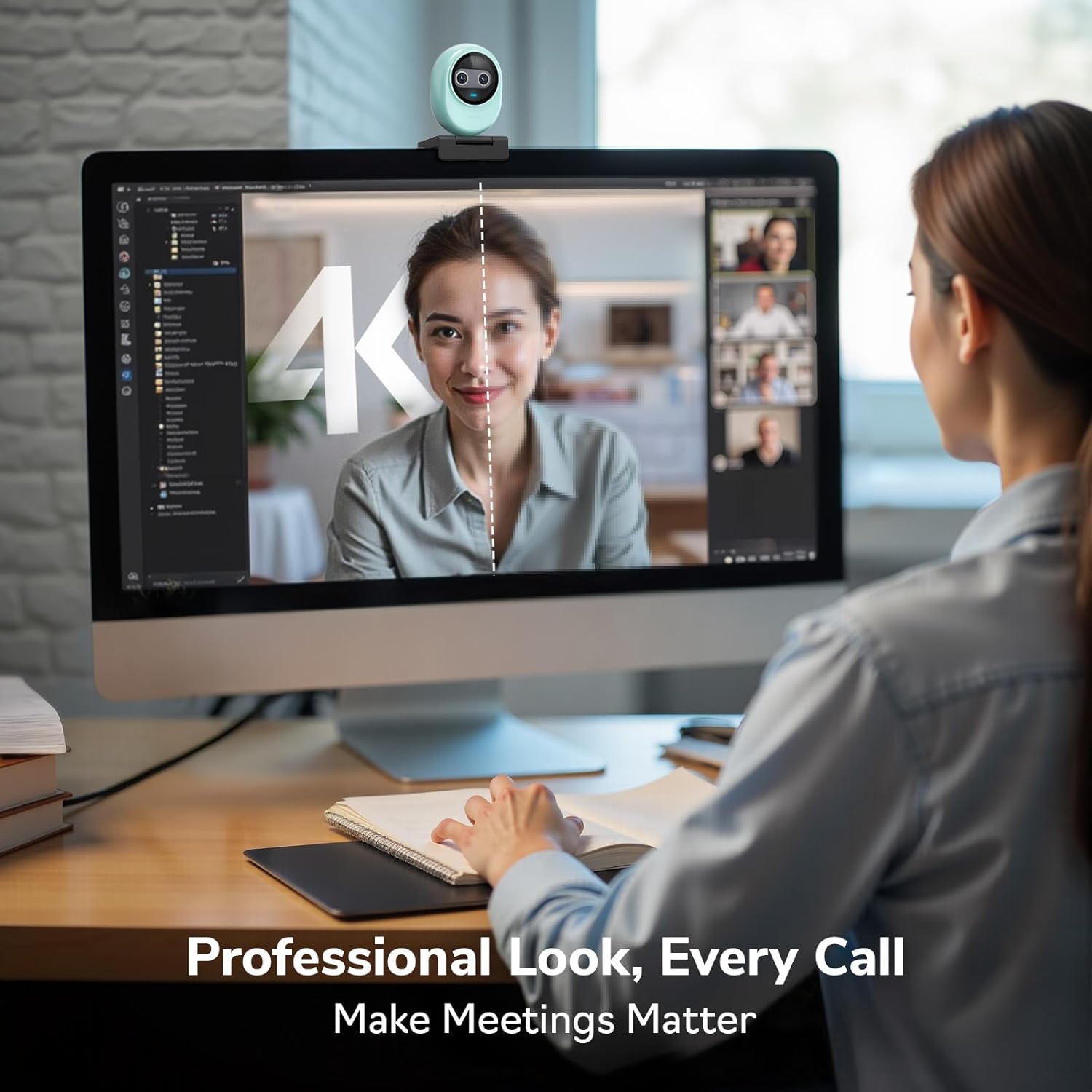 4K Webcam EMEET Dual-Camera AI - огляд і ціна Desk Setup Streaming