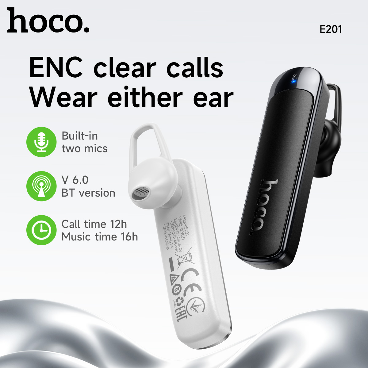HOCO E201 ENC Calling Noise Ca - огляд і ціна Desk Hifi Setup