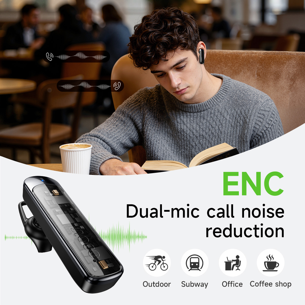 HOCO E201 ENC Calling Noise Ca - огляд і ціна Desk Hifi Setup