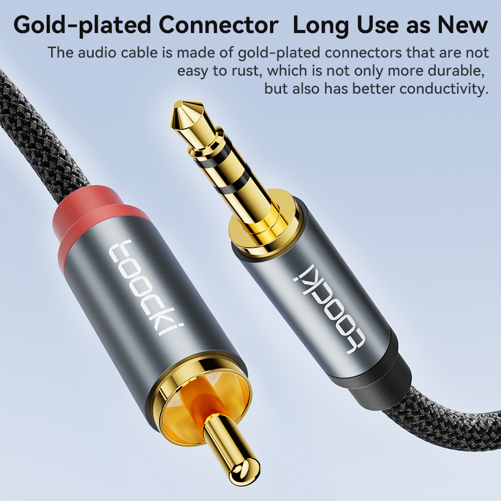 Toocki Audio Cable RCA To 3.5  - огляд і ціна Desk Hifi Setup