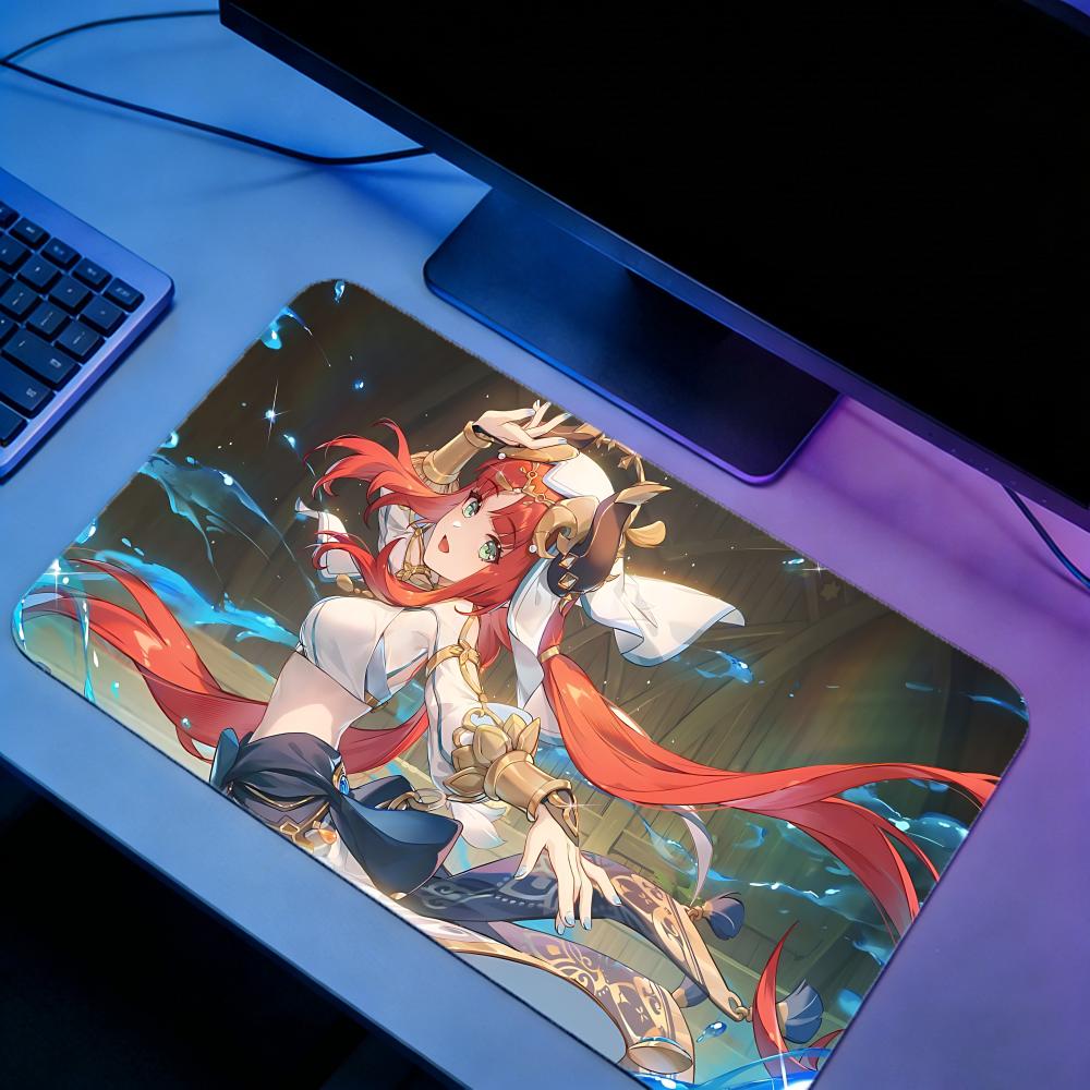 Gaming Mouse Pad NNilou Genshi - огляд і ціна Desk Setup Pc And Laptop