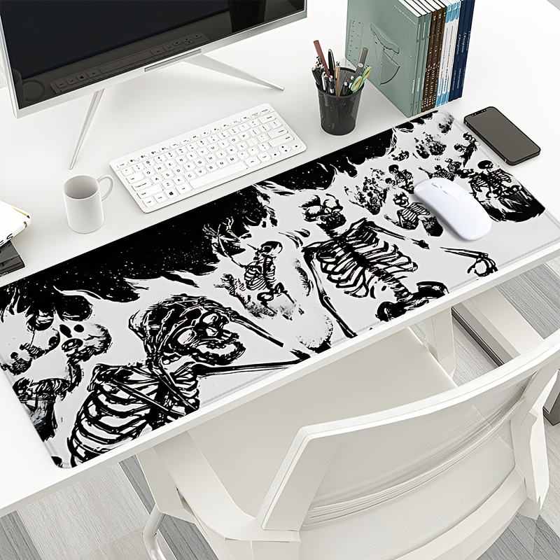 Black and White Skull Gaming M - огляд і ціна Desk Setup Black And White