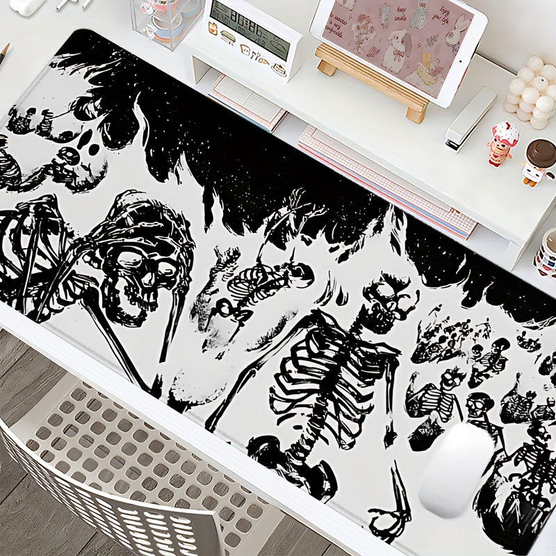 Black and White Skull Gaming M - огляд і ціна Desk Setup Black And White